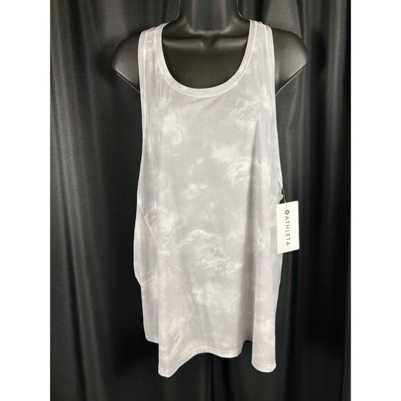 Athleta Tops - Athleta NWT 2x ultimate printed train tank gray